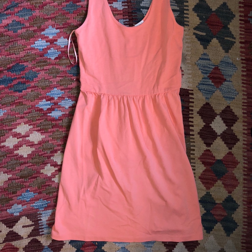 Coral jcrew dress